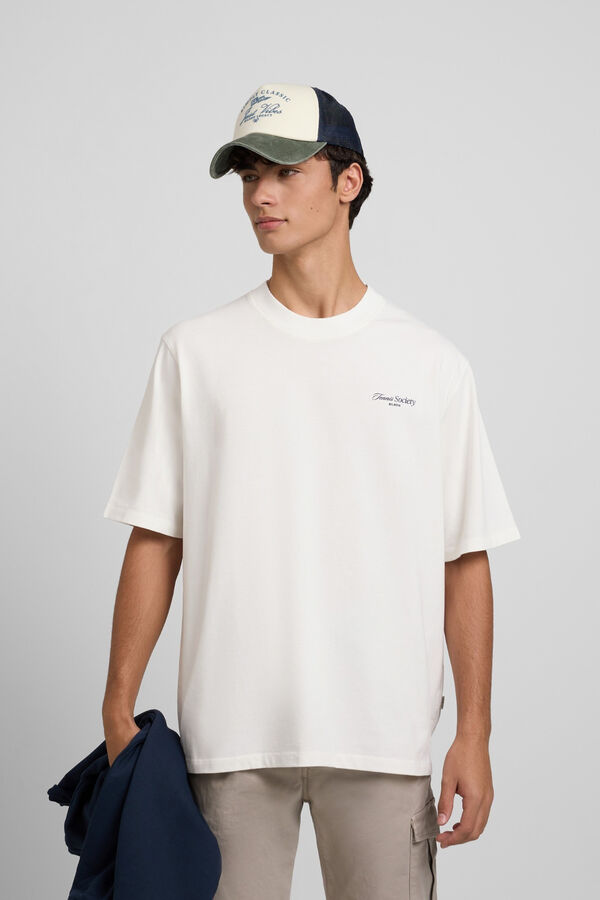 Silbon T-shirt especial para sociedade de tênis Ecru