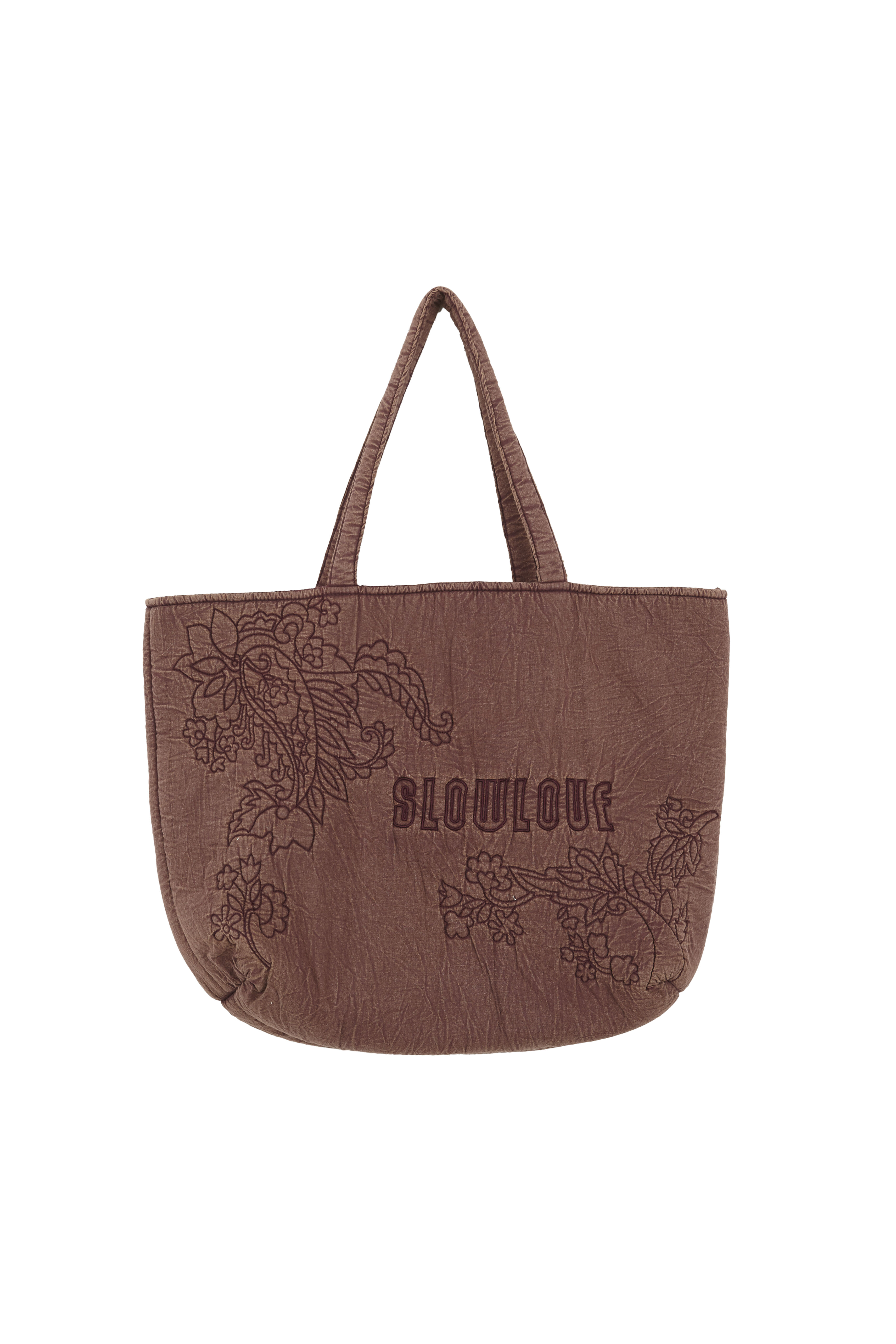 Slowlove EMBROIDERY WASHED SHOPPER