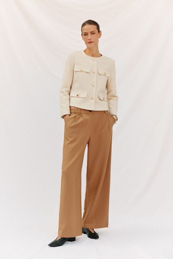 Cortefiel Structure jacket Ivory