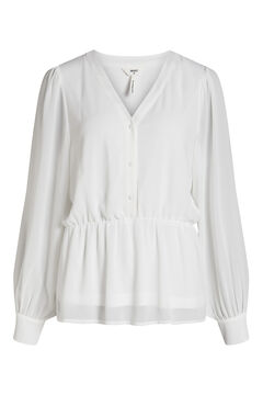 Cortefiel V-neck blouse White