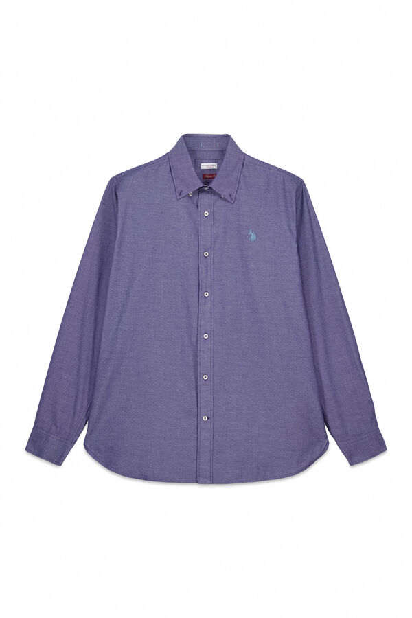 Us Polo Camisa Oxford Dirk Azul
