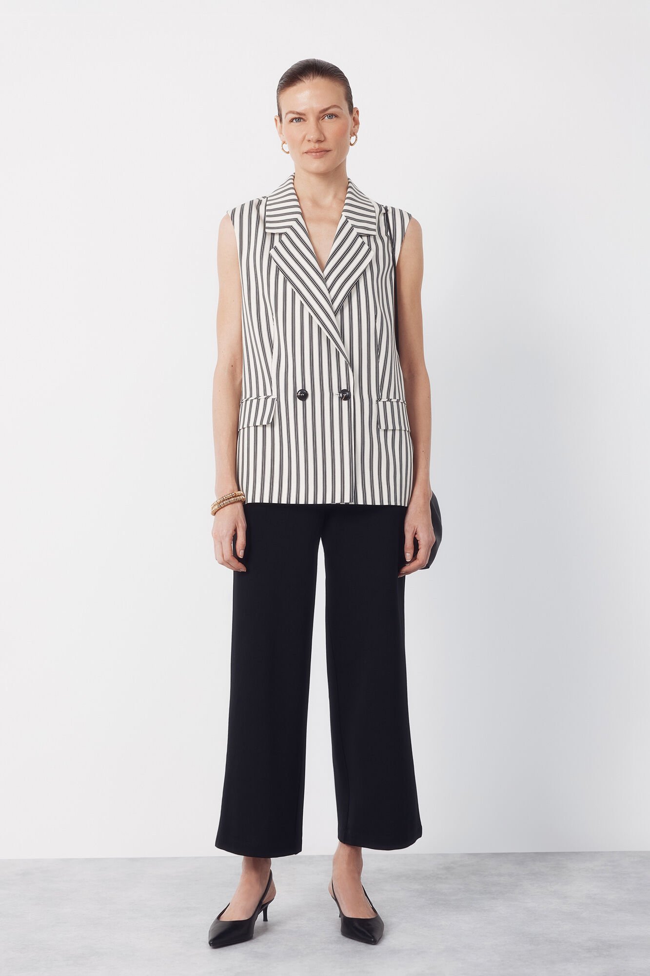 Cortefiel Wide jersey-knit trousers