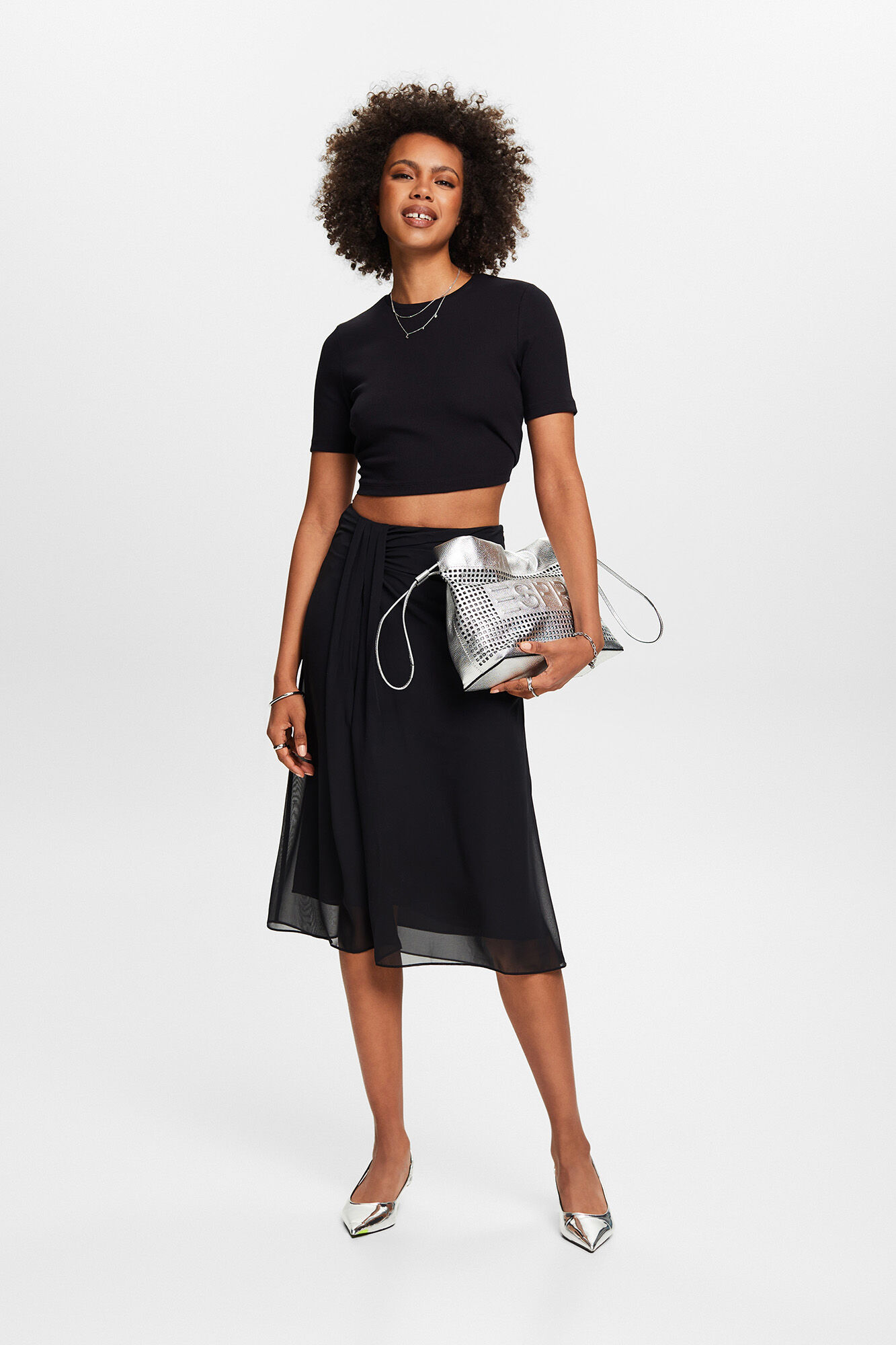 A line midi skirt and top 2025