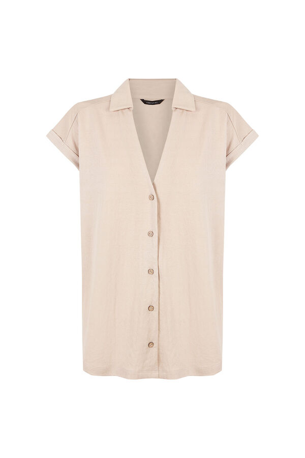 Cortefiel Piqu&eacute; polo Beige