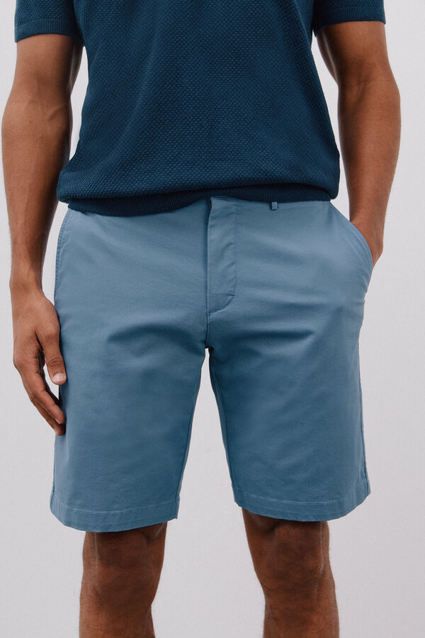 Cortefiel Chino bermuda shorts Blue