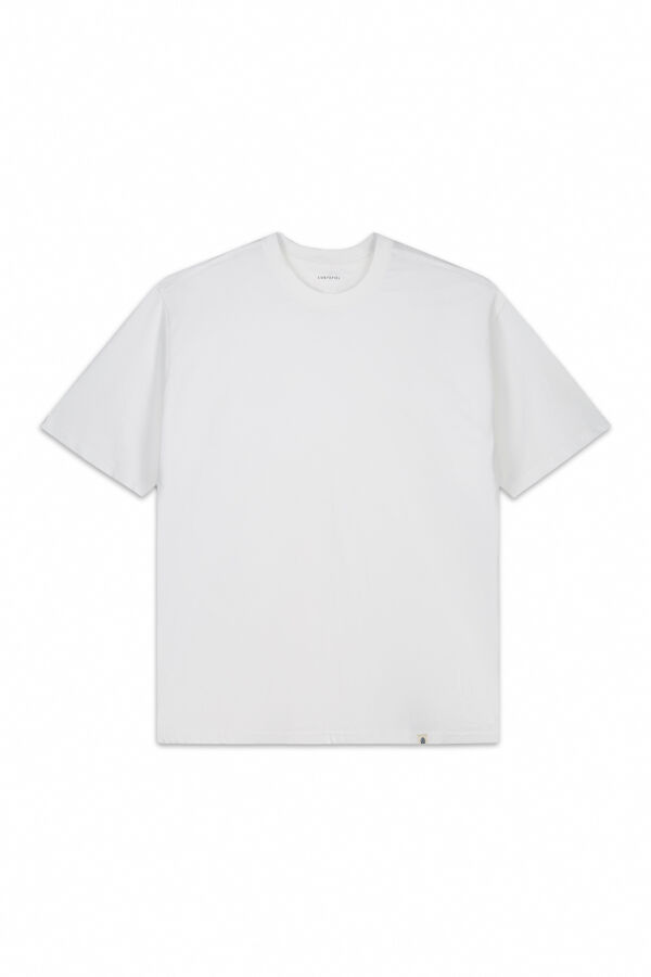 Cortefiel T-shirt b&aacute;sica Branco