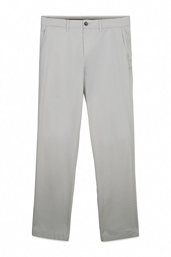 Cortefiel Cal&ccedil;as chino regular fit Cinzento