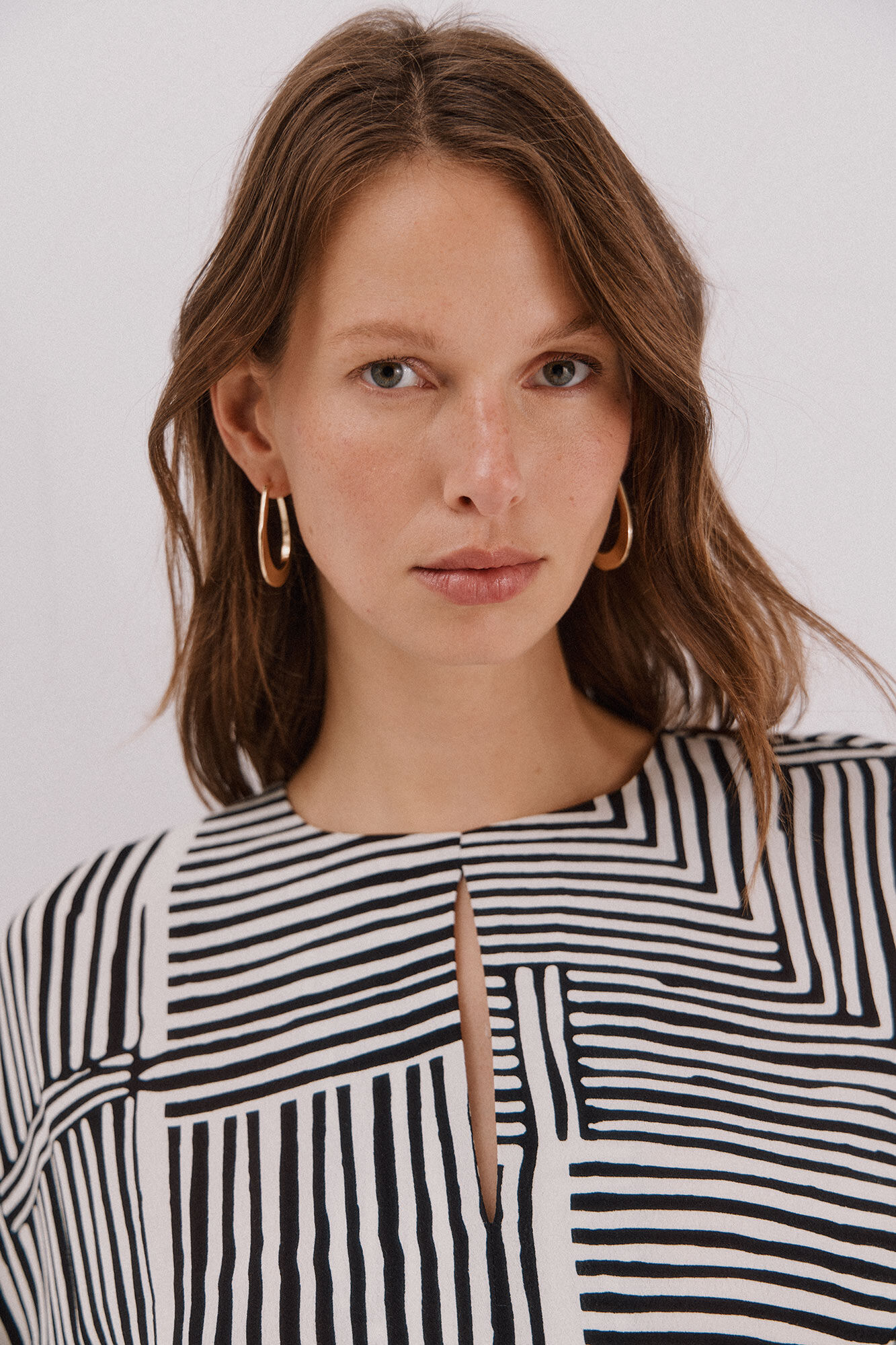 Cortefiel Printed midi dress