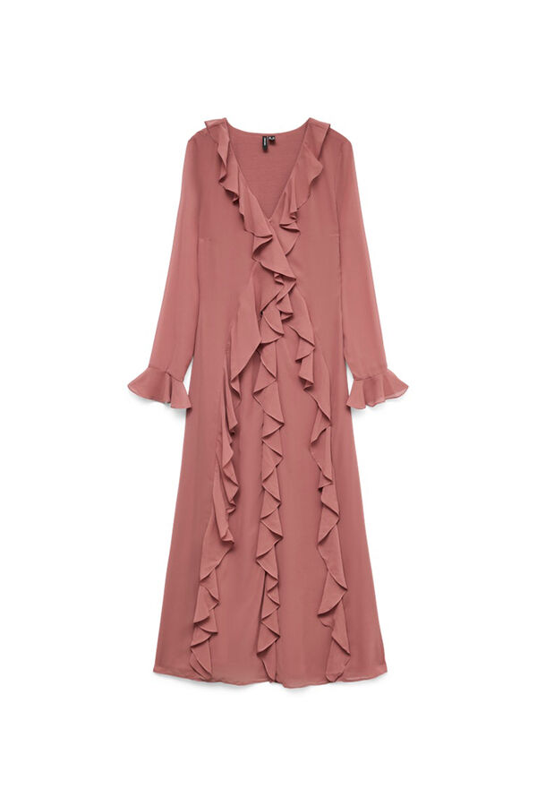 Vero Moda Vestido longo com babados  Subiu