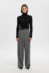 Selected Cal&ccedil;a de fato Wide Leg Cinzento