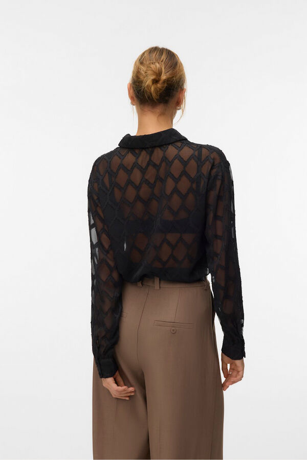 Vero Moda Camisa con estructura Negro