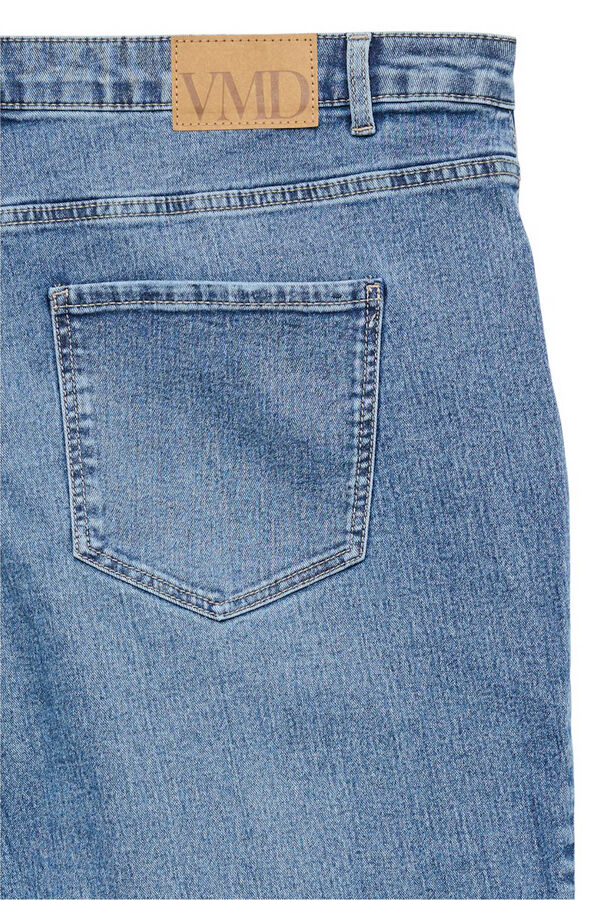 Vero Moda Curve Calça jeans reta plus size Azul