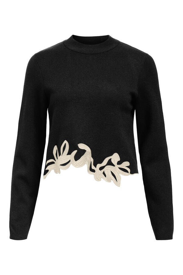 Jersey con detalle bordado confeccionado con Viscosa Lenzing