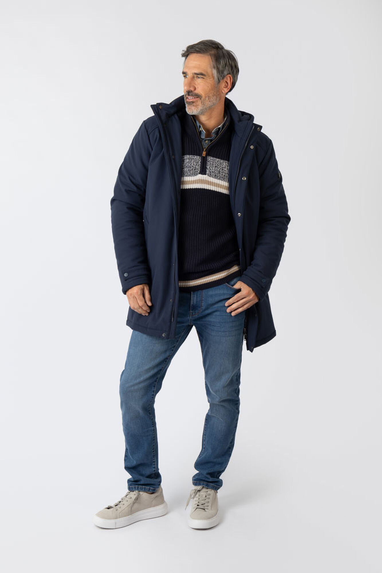 Privata Chaqueta larga con capucha