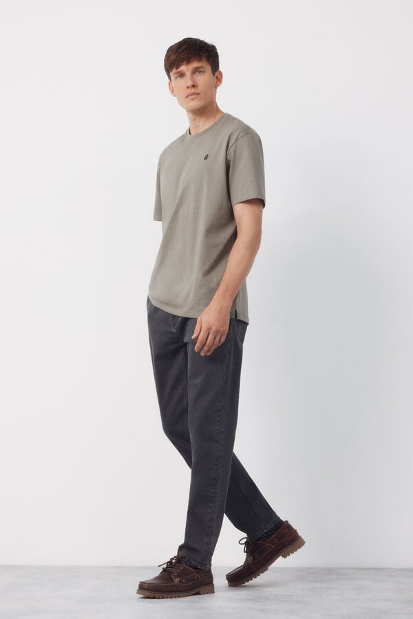 Cortefiel Camisola básica com bolso Verde