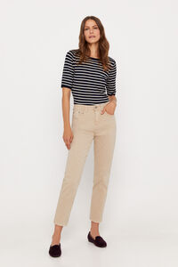 Cortefiel mom fit trousers  Brown