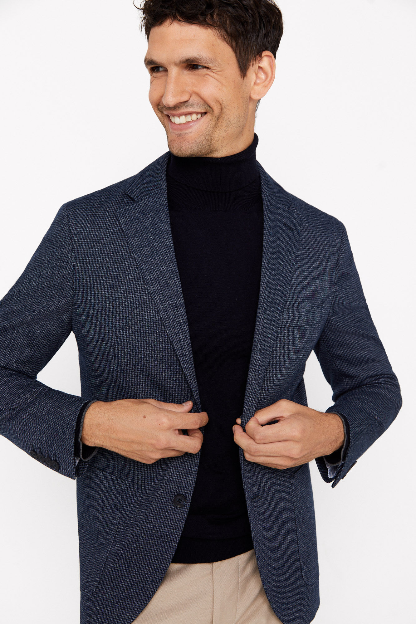 Jersey knit blazer