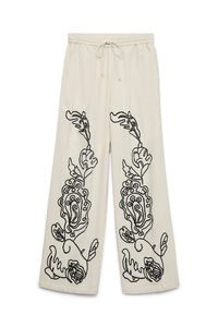 Vero Moda Calça comprida de linho estampado 