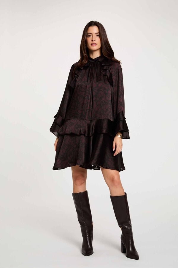 Morgan Short high neck dress Multicolour