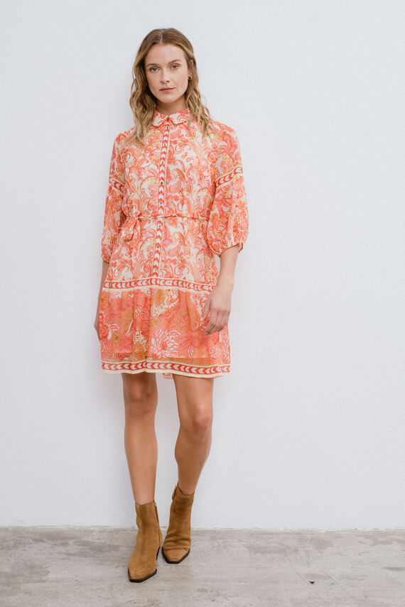 Vestido corto camisero