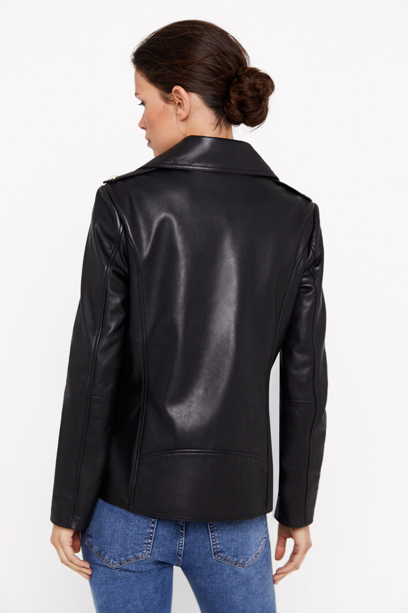 Cortefiel on sale leather jacket