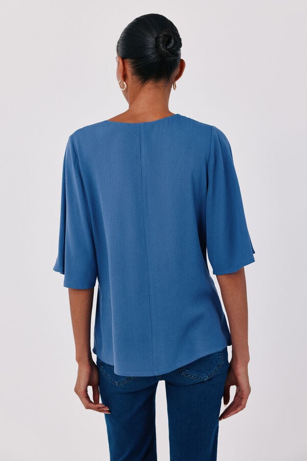 Cortefiel Lace blouse Blue
