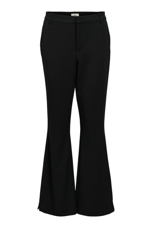 Cortefiel Flared trousers  Black