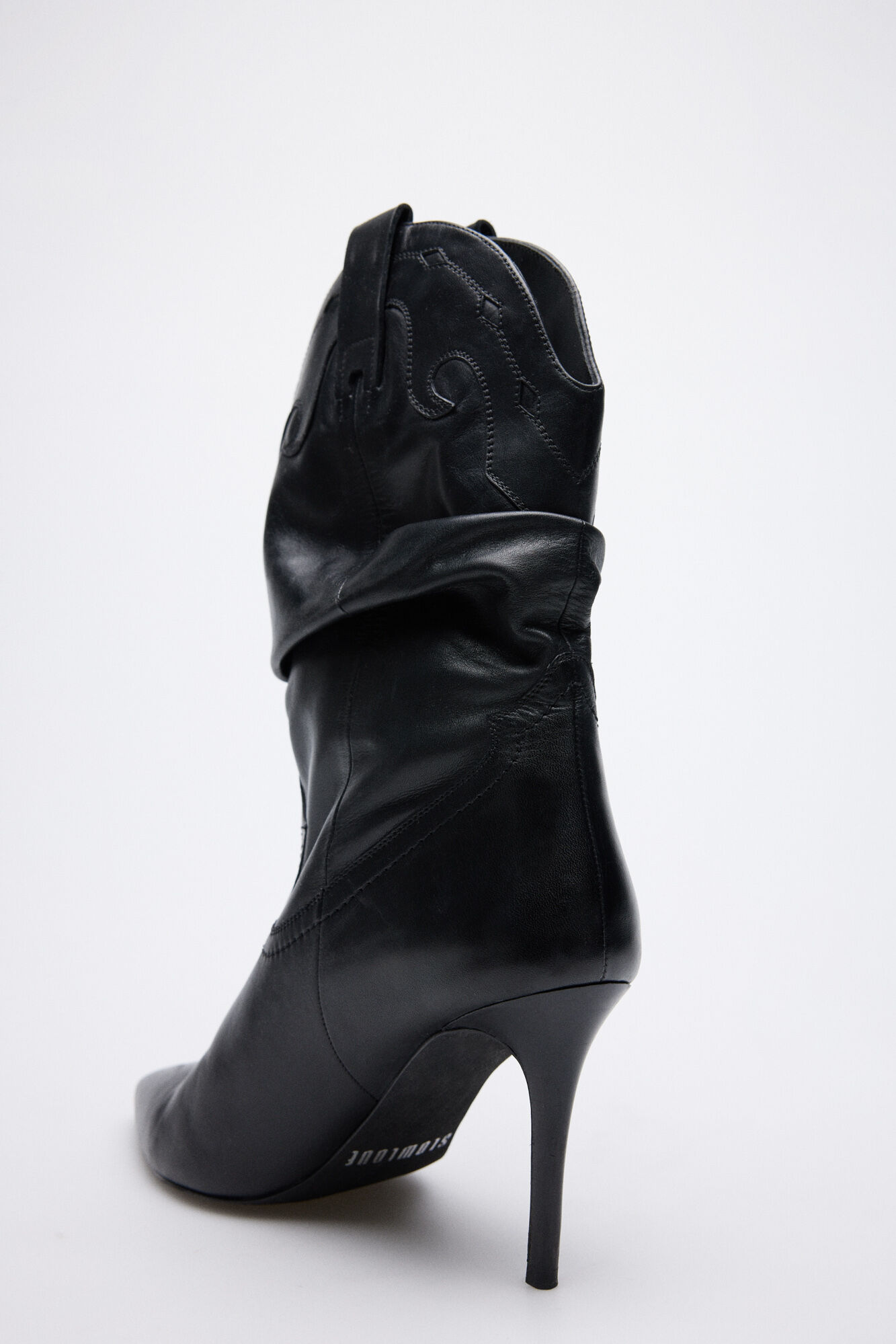 Botin tacon piel cheap