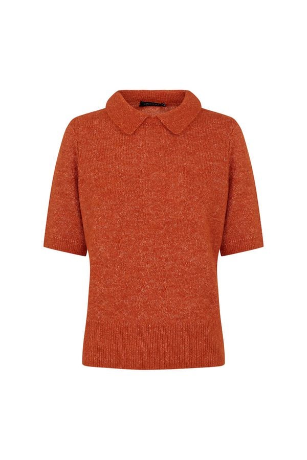 Cortefiel Polo neck jumper Orange