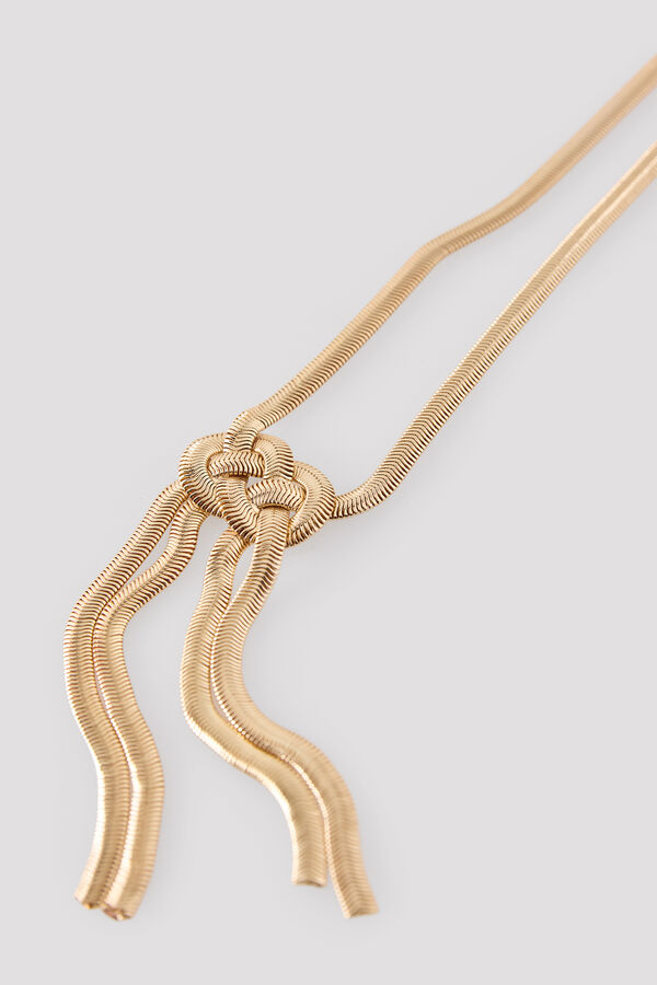 Cortefiel Collar nudo cadenas Dorado