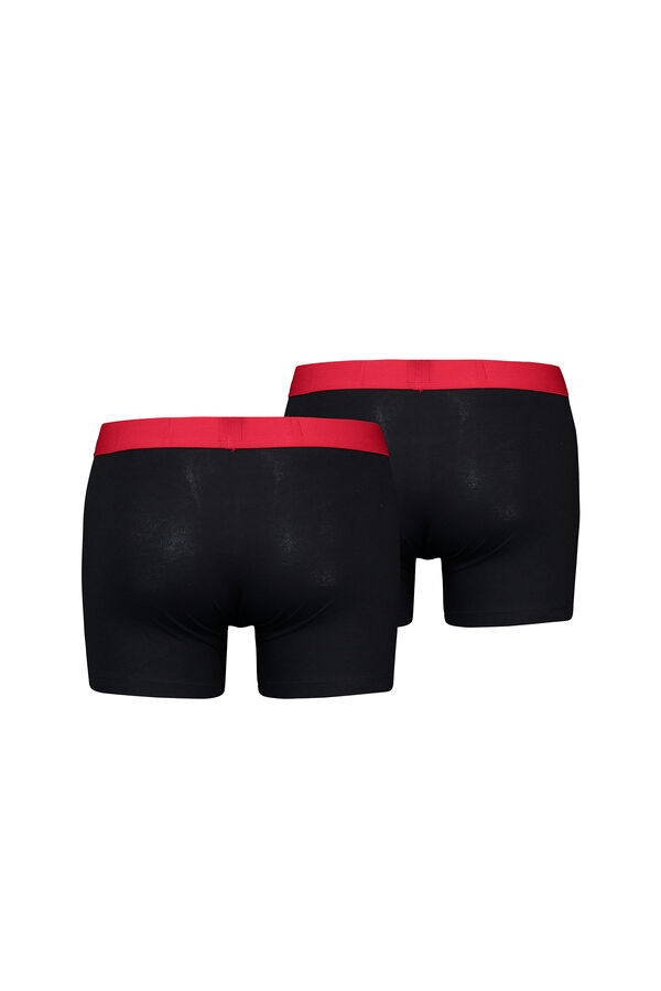 Levi's Cuecas boxers masculinas Levi's®, pacote com 2 Vermelho