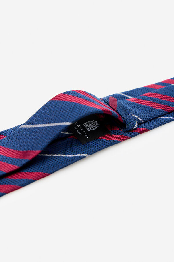 Cortefiel Natural silk tie Navy