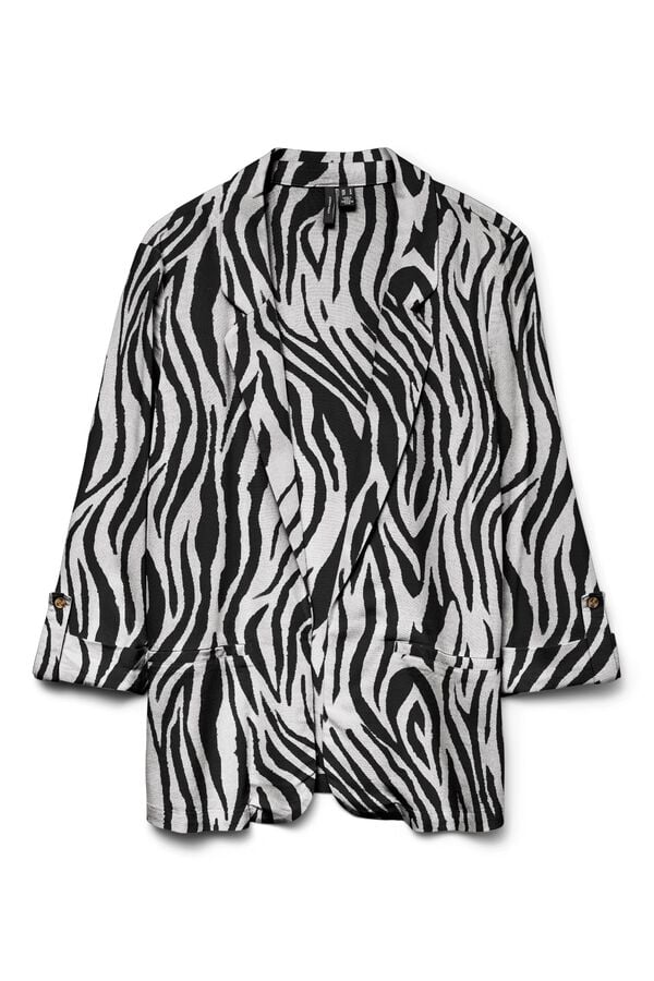 Vero Moda Open front lapel women's blazer Grey