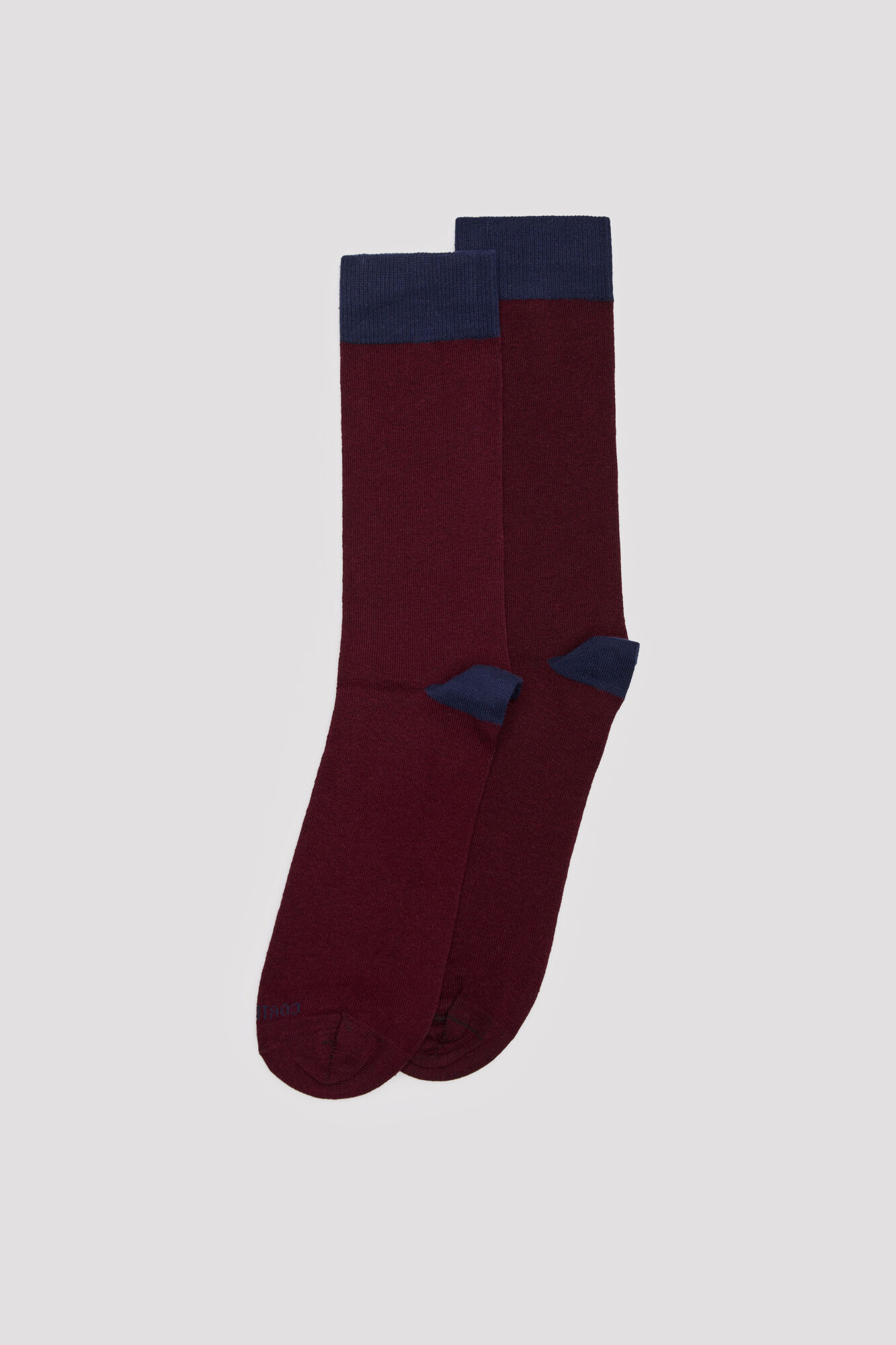 Cortefiel Plain contrast toe sock