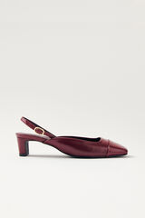 Alohas Zapatos de tacón de piel Lindy Bliss Granate