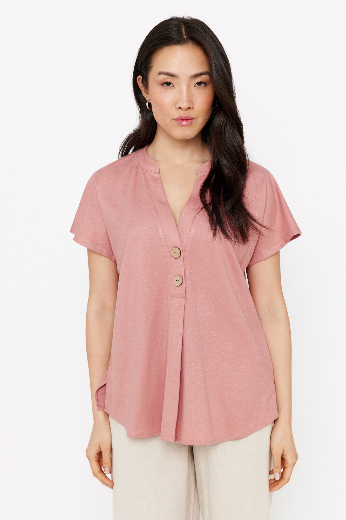 Cortefiel Blouse with dropped sleeves