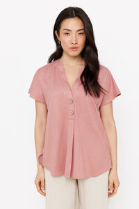 Cortefiel Blouse with dropped sleeves Lilac