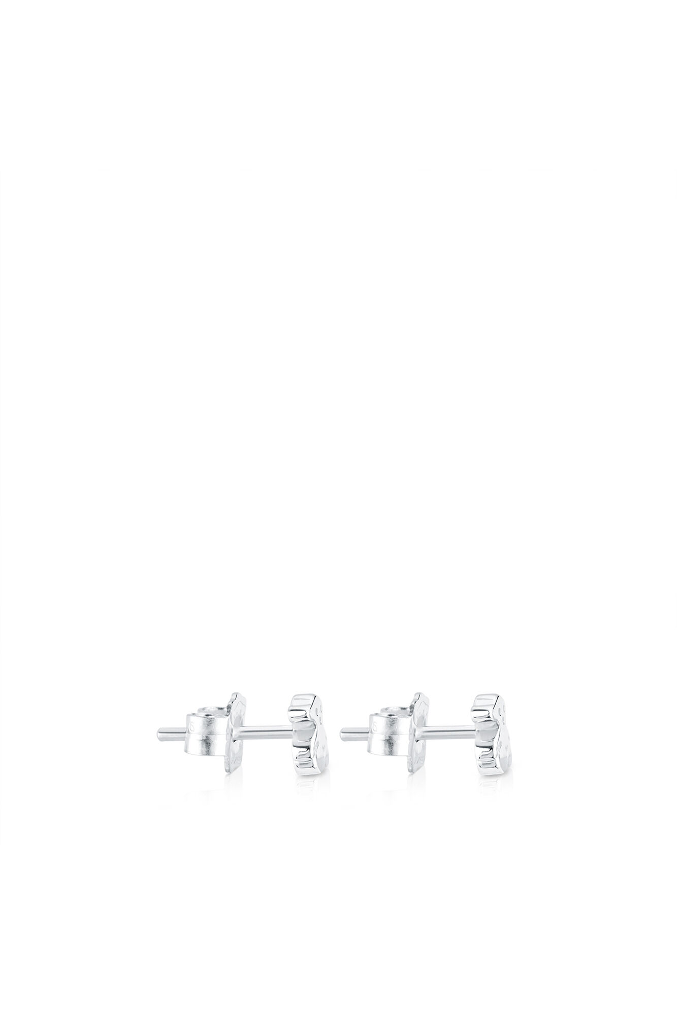 Puppies silver earrings