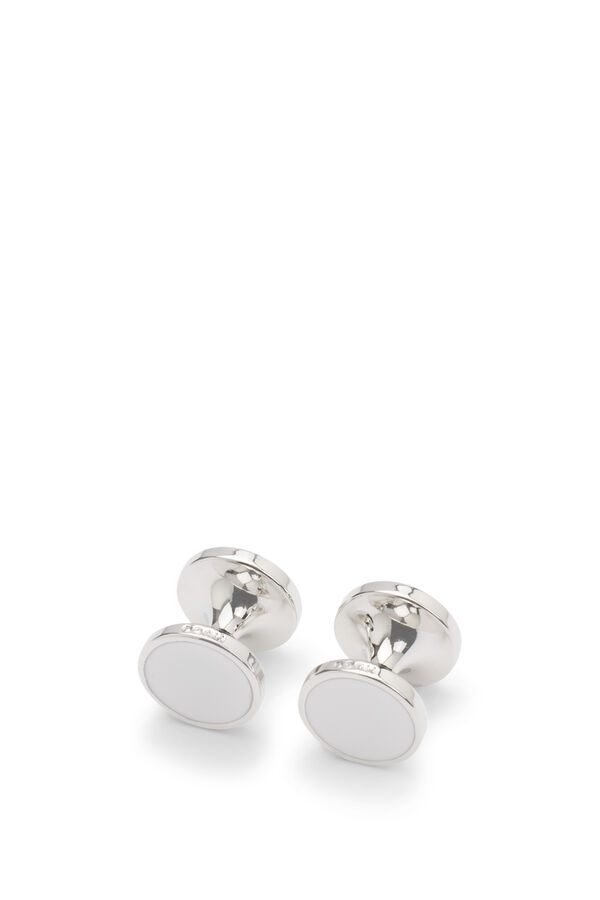 HUGO Abotoaduras redondas Branco