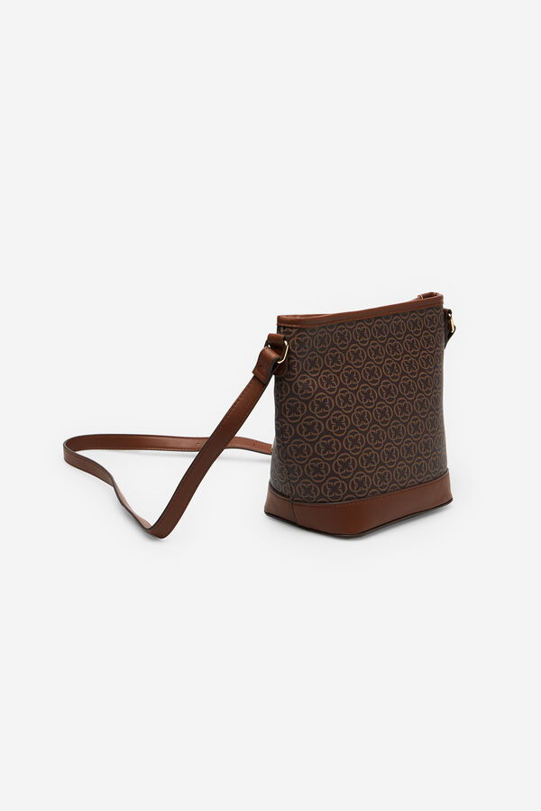 Cortefiel Bucket monogram Printed brown