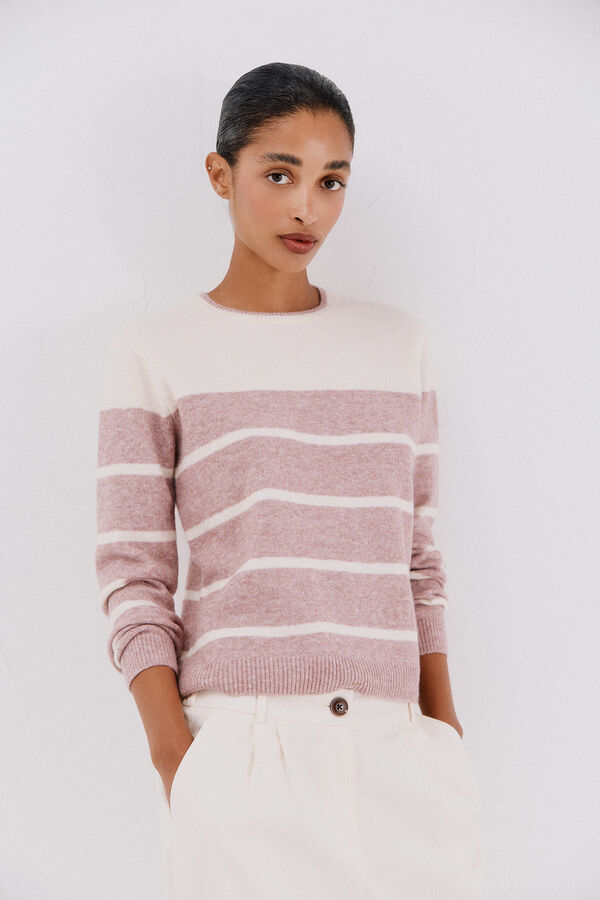 Cortefiel Soft feel jumper Pink