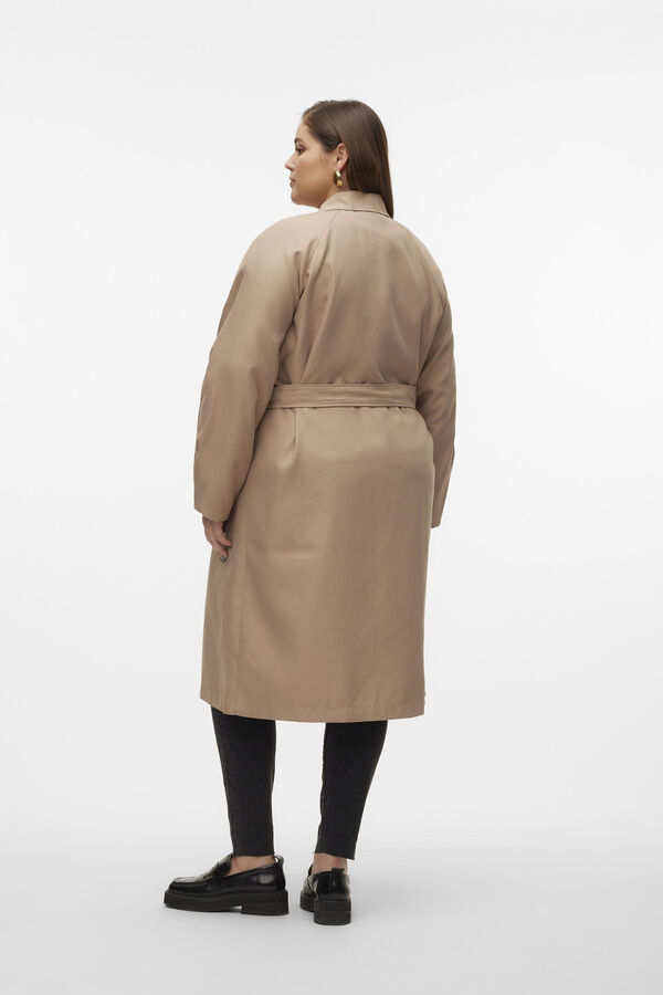 Cortefiel Plus size trench coat  Green