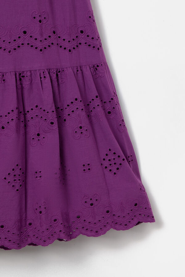 Silbon Openwork dress Purple