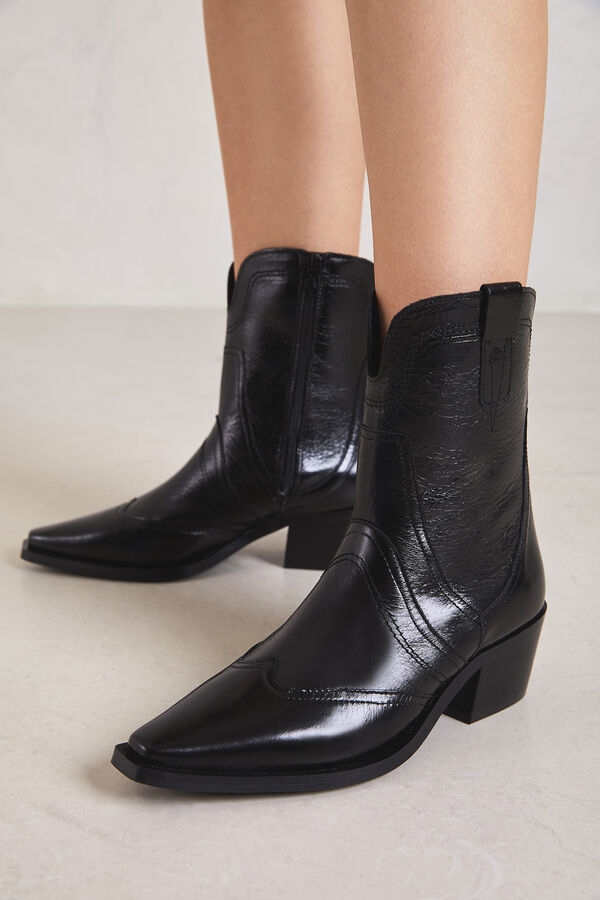 Bryan Stepwise Botines de piel Victoria Negro