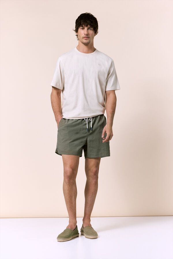 OOTO Fato de banho estampado liso OOTO Verde