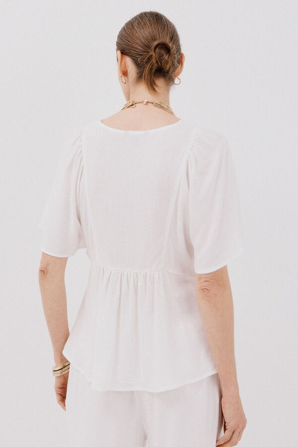 Cortefiel V V neckline White