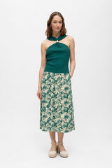 Object Top em malha halter Azul