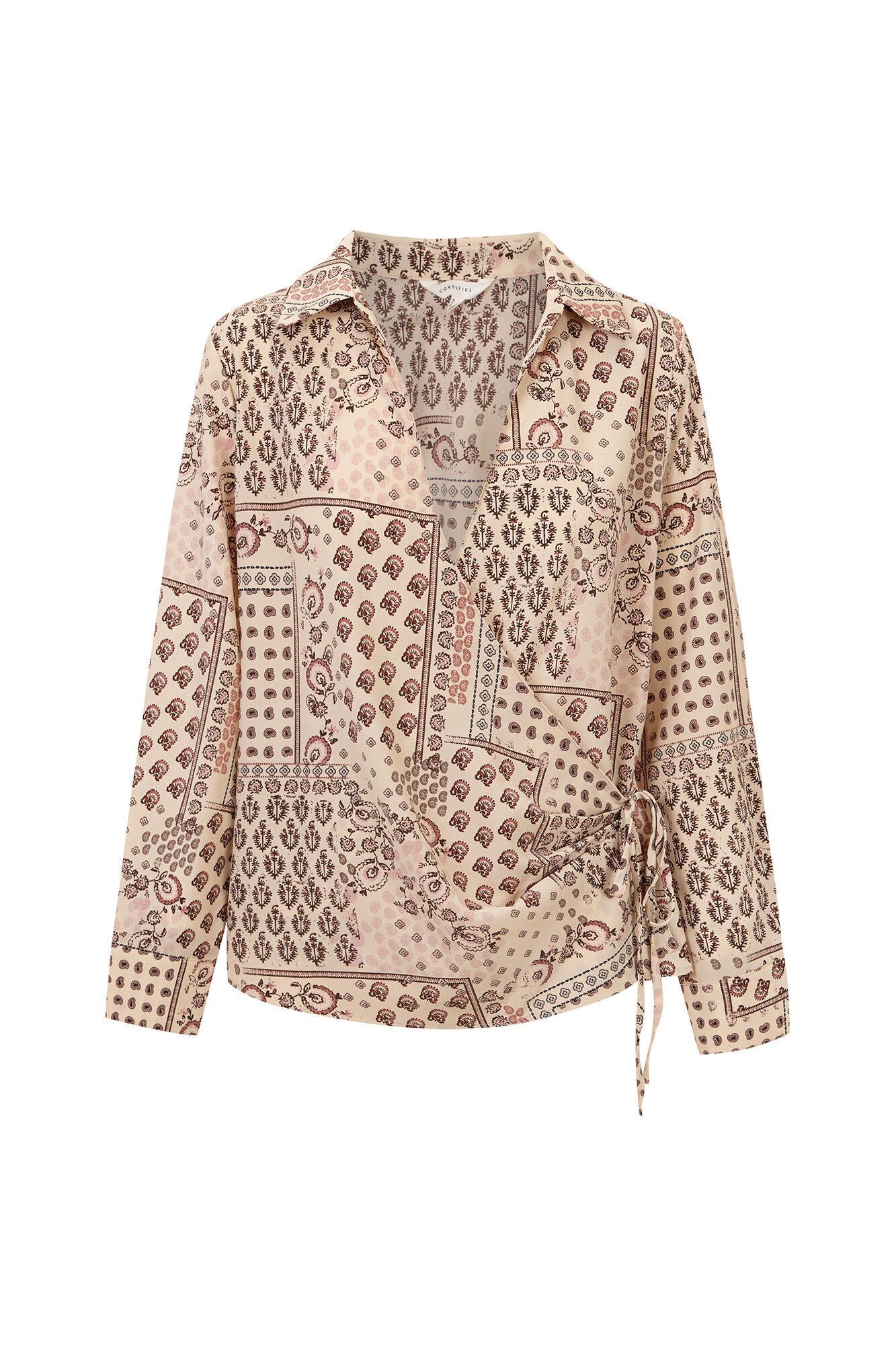 Cortefiel Printed wrap blouse