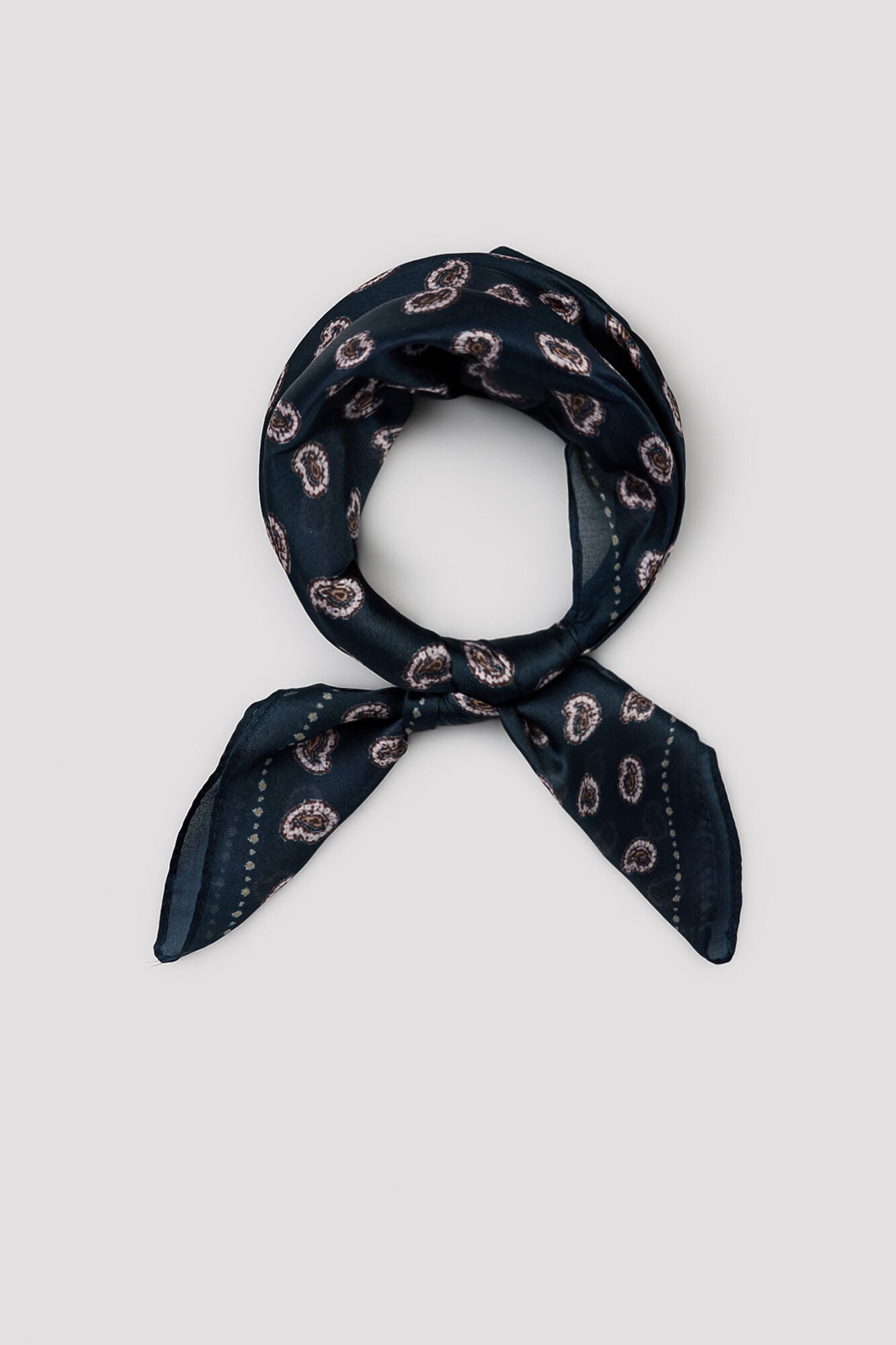 Cortefiel Paisley satin-finish bandana