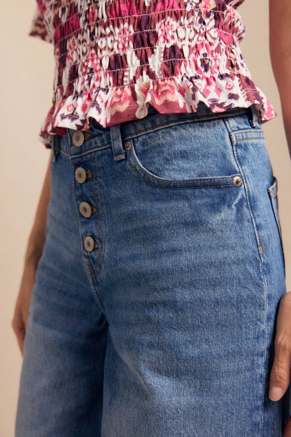 Slowlove Jeans de botões largos Azul